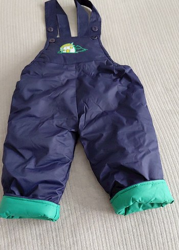 Koyu Yeşil Erkek Bebek Polar Kayak Tulumu - Görsel 3