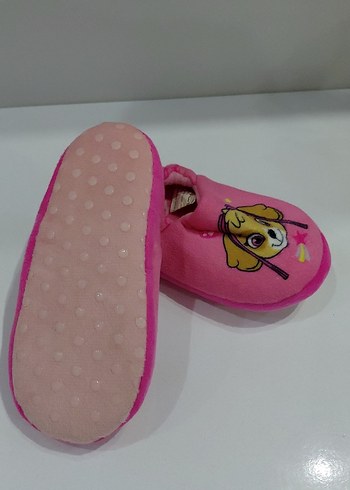 Kız Çocuk Pembe Baskılı Sıcak Terlik - Görsel 3