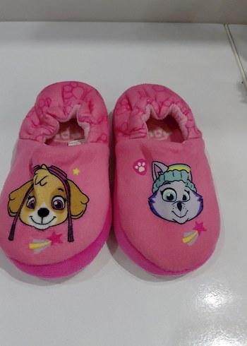 Kız Çocuk Pembe Baskılı Sıcak Terlik - Görsel 5