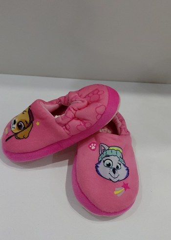 Kız Çocuk Pembe Baskılı Sıcak Terlik - Görsel 2