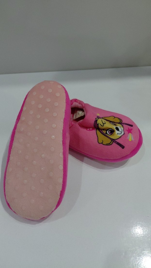 Kız Çocuk Pembe Baskılı Sıcak Terlik - Görsel 3