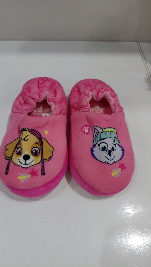 Kız Çocuk Pembe Baskılı Sıcak Terlik - Görsel 5