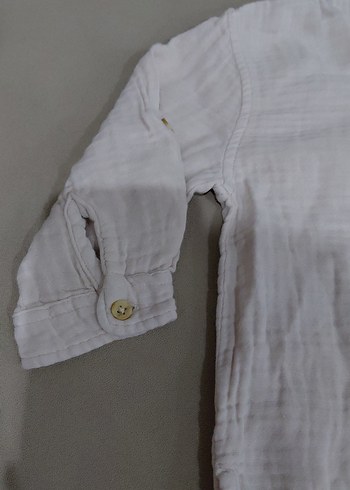 Erkek Çocuk Kapüşonlu Keten Gömlek - Görsel 2