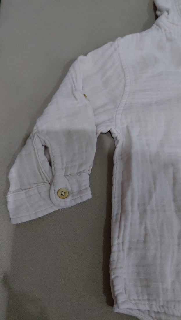 Erkek Çocuk Kapüşonlu Keten Gömlek - Görsel 2