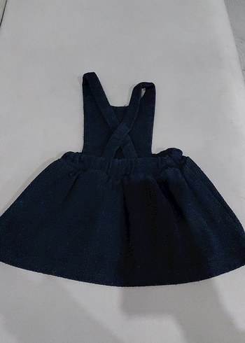 Kız Çocuk Siyah Fırfırlı Strappy Elbise - Görsel 4