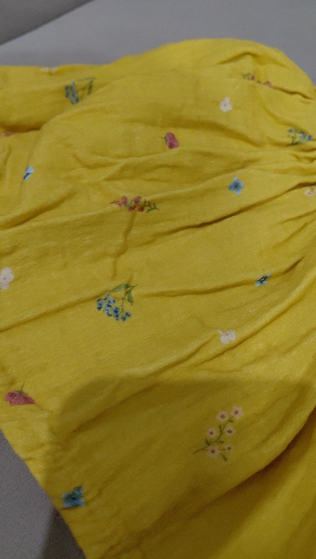 Sarı Nakışlı Bebek Elbisesi - Görsel 2