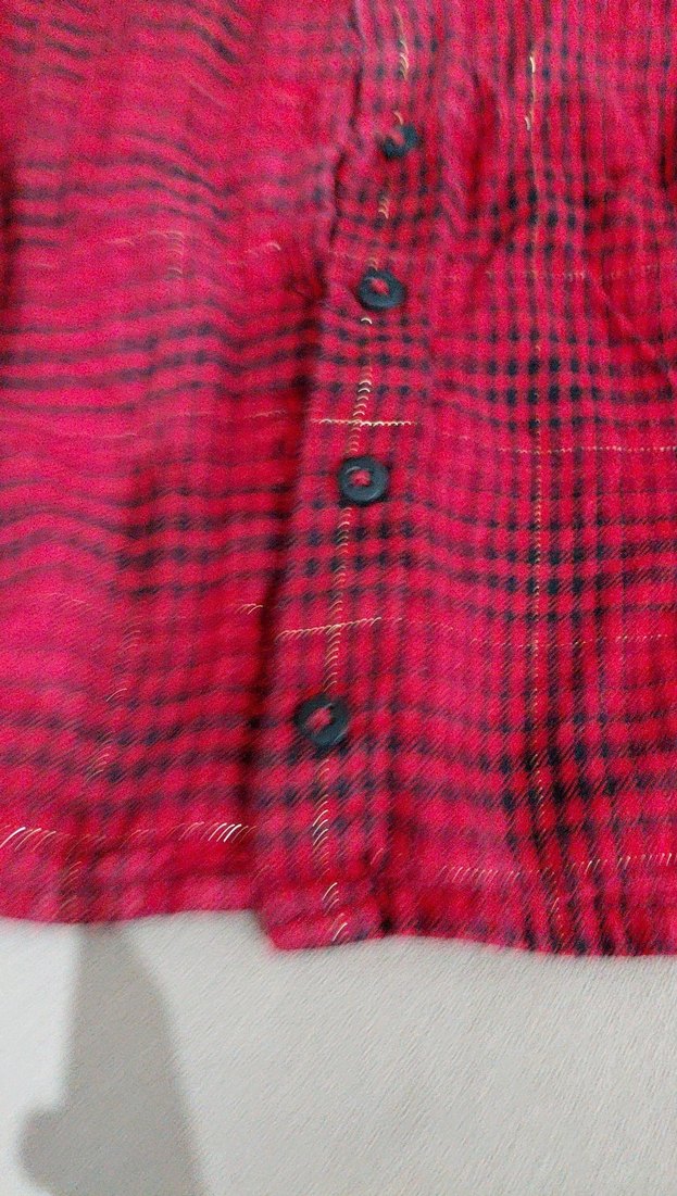 Bordo Renkli Uzun Kollu Kız Gömlek - Görsel 2