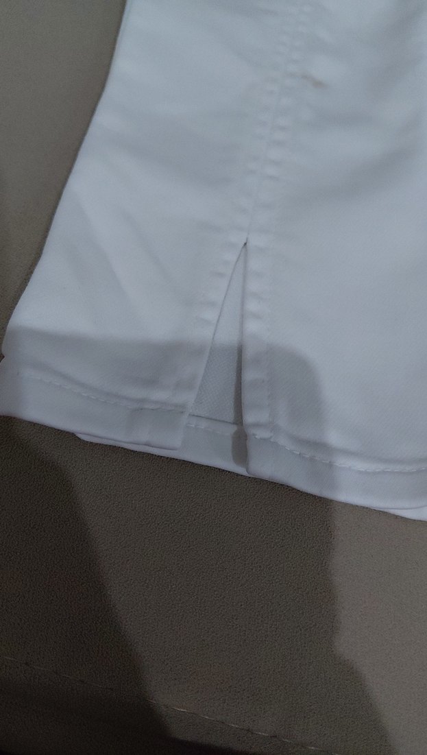 Kız Çocuk Beyaz Pileli Denim Pantolon - Görsel 2