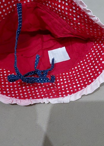 Puantiyeli Fırfırlı Minnie Mouse Çocuk Şapkası - Görsel 2