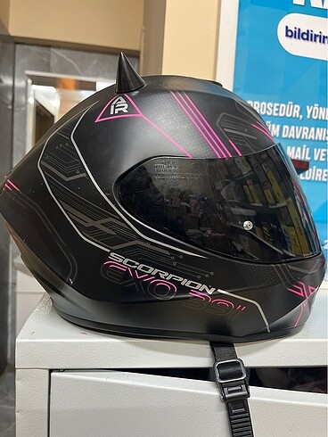 Kask (Siyah-Pembe) - Görsel 2