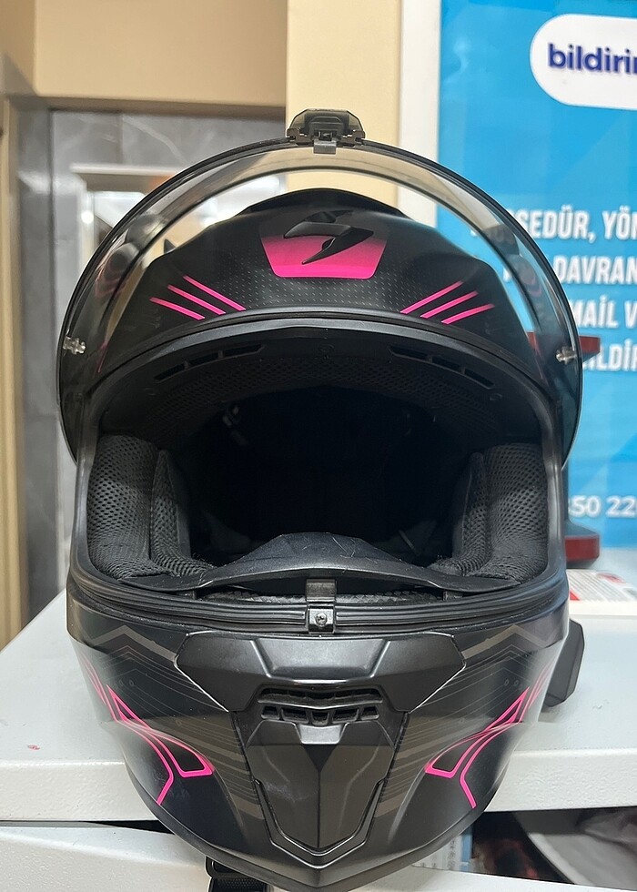 Kask (Siyah-Pembe) - Görsel 3