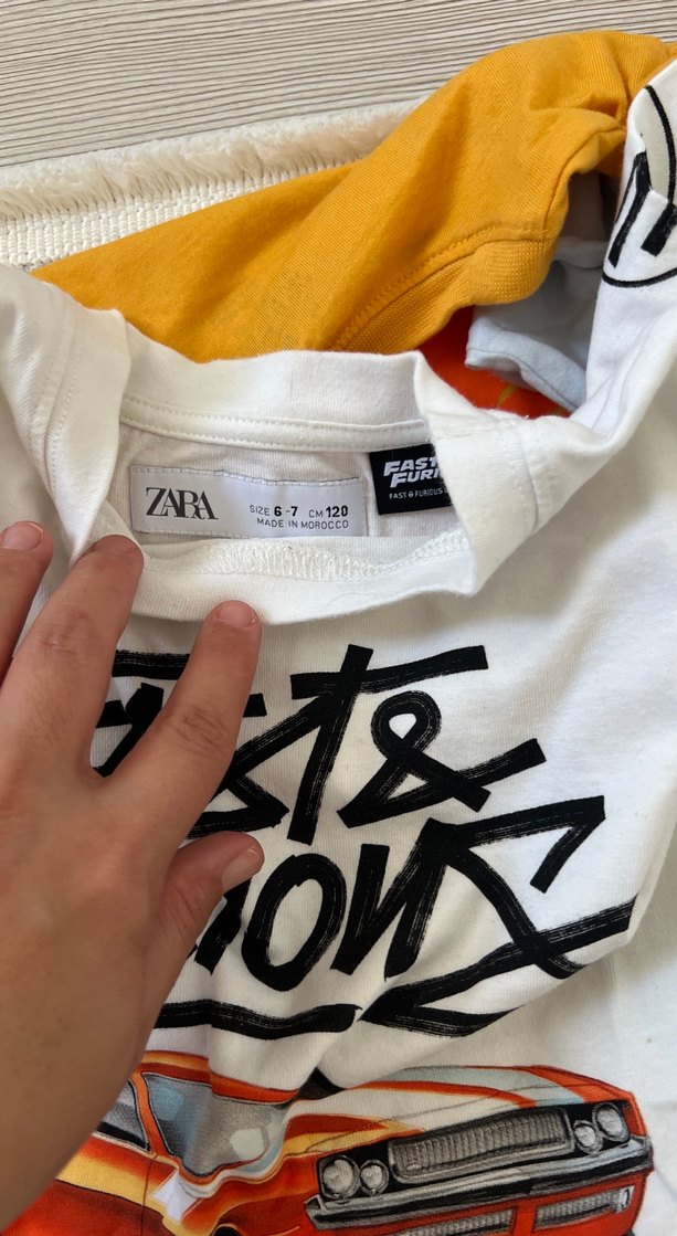 Orjinal zara ve H&M Erkek Çocuk Kısa Kollu Tişört - Görsel 2