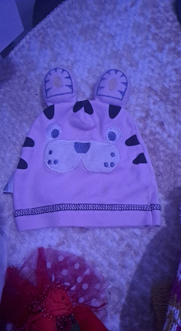 Nakışlı Örgü Mor Kedi Kıyafeti - Görsel 2