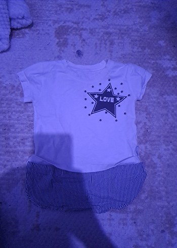 Bebek Kız Kısa Kollu Takım - Görsel 3