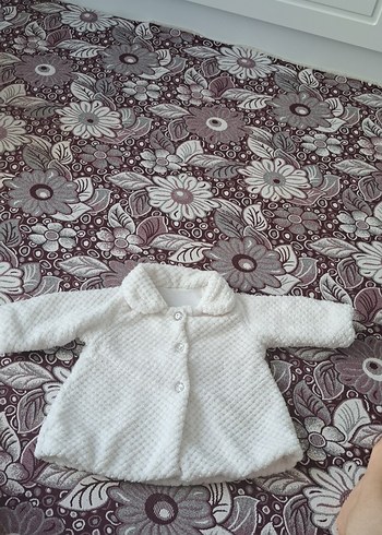 Düğmeli Beyaz Bebek peluş