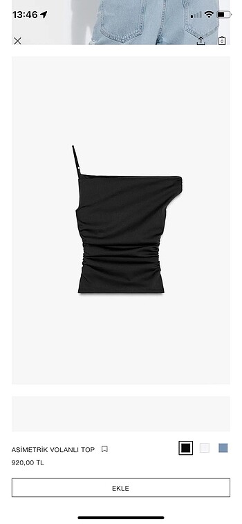 Zara zara tek askılı bluz
