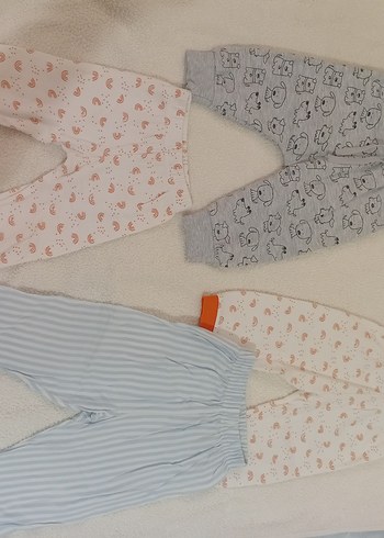 Pamuklu Bebek Uyku pijamaları Pastel Renklerde
