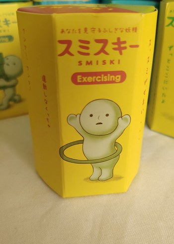 Smiski sunday, exercising , labubu Have a seat