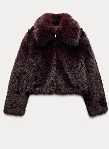 Zara Viral Bordo Kürk