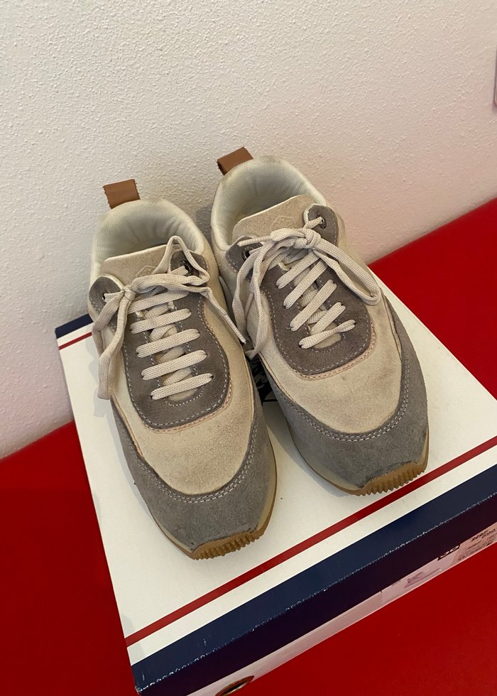 Gri Süet Kadın Spor Ayakkabı - Görsel 2