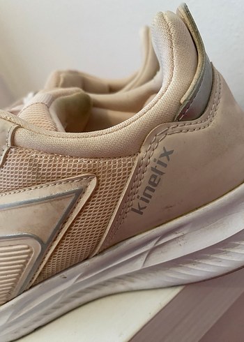 Bej Bağcıklı Spor Ayakkabı - Görsel 2