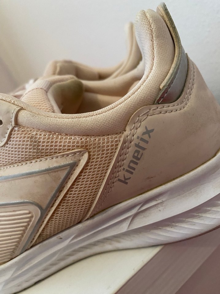 Bej Bağcıklı Spor Ayakkabı - Görsel 2