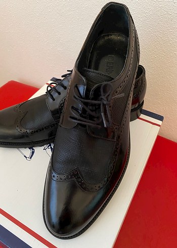 Erkek Siyah Klasik Bağcıklı Ofis Ayakkabısı - Görsel 2