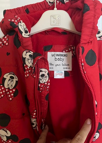 Kız Bebek Kırmızı Baskılı Astronot Tulum - Görsel 2