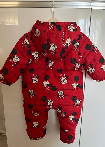 Kız Bebek Kırmızı Baskılı Astronot Tulum - Görsel 3
