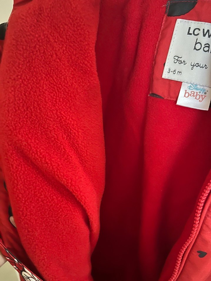 Kız Bebek Kırmızı Baskılı Astronot Tulum - Görsel 4