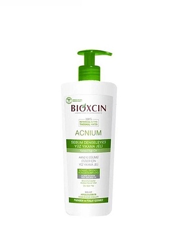 Bioxcin yüz yıkama jeli