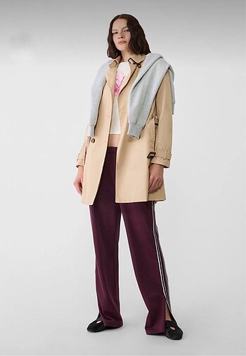 Stradivarius Stradivarius Etiketli Trençkot