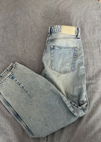 açık mavi baggy jean pantolon - Görsel 7