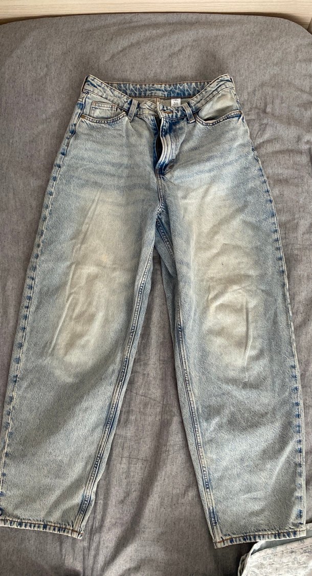 açık mavi baggy jean pantolon - Görsel 2