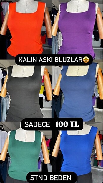 Fitilli Kalın Askı Bluz