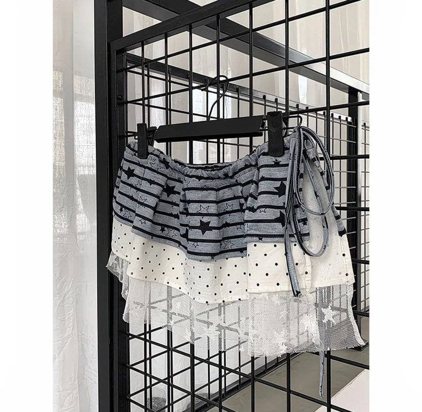 Nakışlı Gri Denim Midi Kadın Etek - Görsel 2