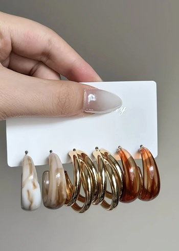 Mini Çok Renkli Boncuklu Bohem Küpeler - Görsel 4