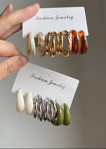 Mini Çok Renkli Boncuklu Bohem Küpeler - Görsel 5