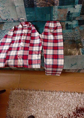 Kırmızı Ekose Erkek Pijama Takımı - Görsel 5