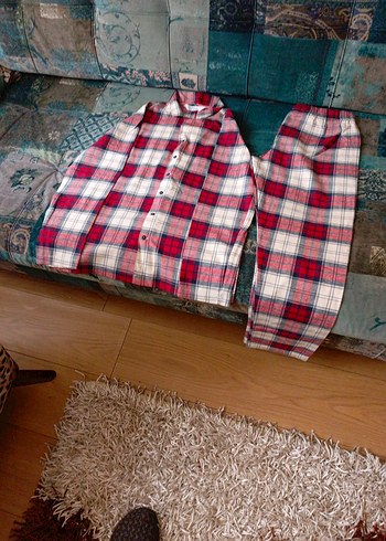 Kırmızı Ekose Erkek Pijama Takımı - Görsel 6