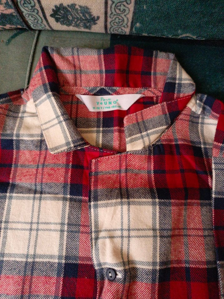 Kırmızı Ekose Erkek Pijama Takımı - Görsel 3