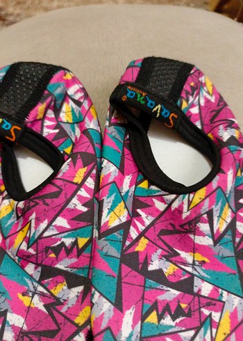 Çocuk Çok Renkli Velcro deniz ayakkabısı - Görsel 5