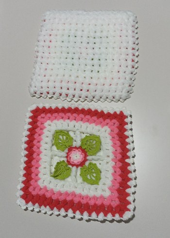 R2 katlı renkli El Örgüsü Banyo lifi - Görsel 3