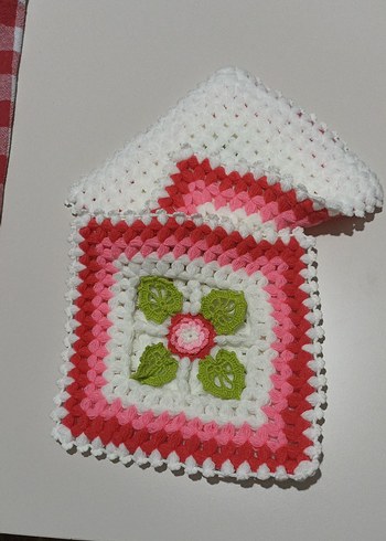 R2 katlı renkli El Örgüsü Banyo lifi - Görsel 2