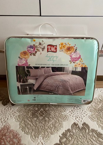 Nakışlı Pembe Pastel Nevresim Takımı - Görsel 3