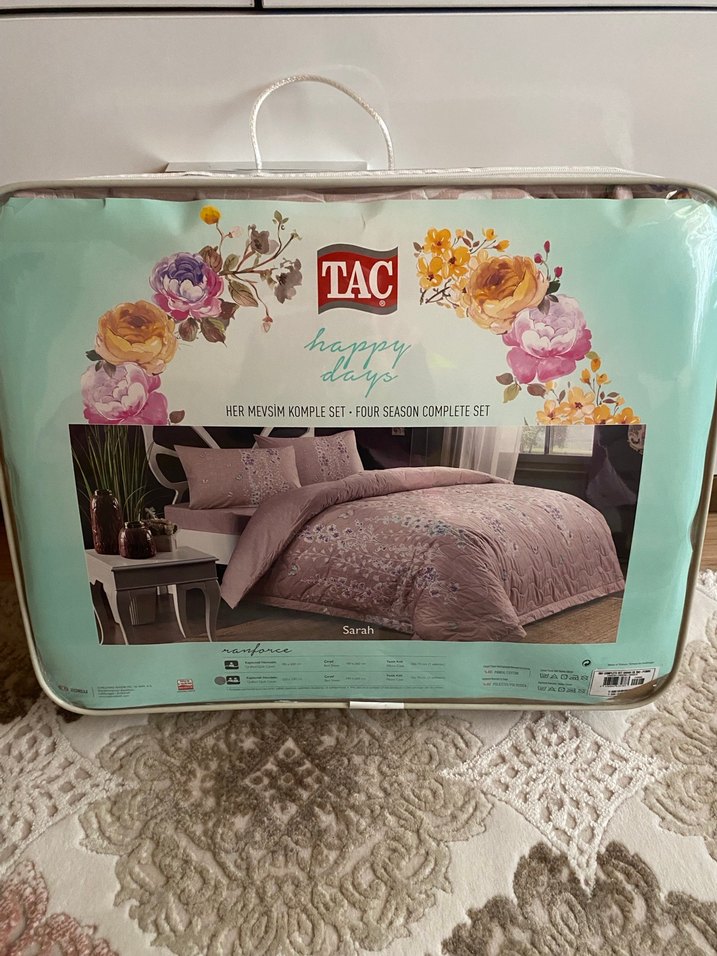 Nakışlı Pembe Pastel Nevresim Takımı - Görsel 2