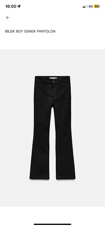 Zara esnek pantolon