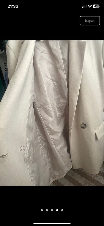 m Beden ten rengi Renk Blazer ceket