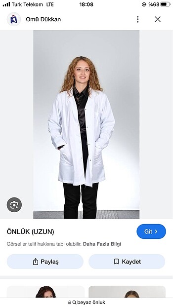 Beyaz önlük