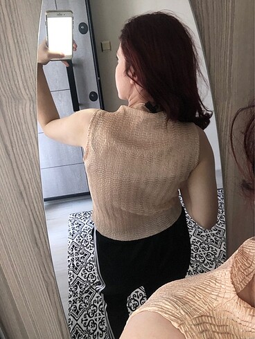 40 Beden ten rengi Renk Koton crop